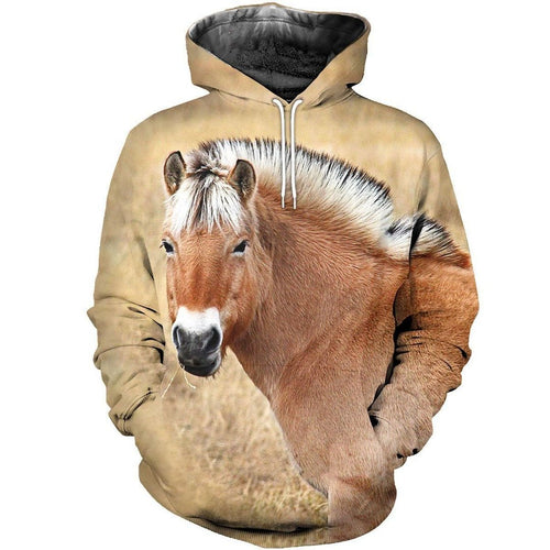 Fjord Horse Tan Awesome Unisex 3d Hoodie All Over Print