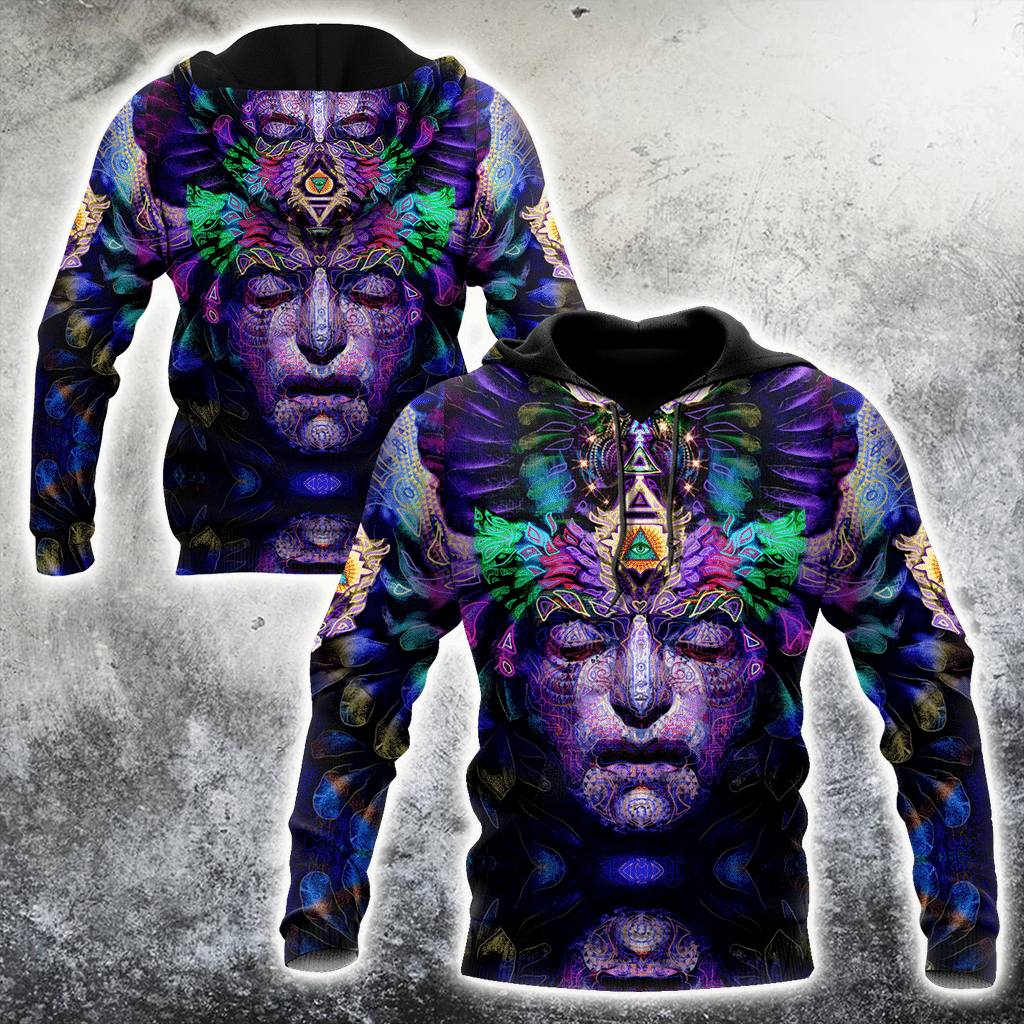 Psychedelic Purple Unique Unisex 3d Hoodie