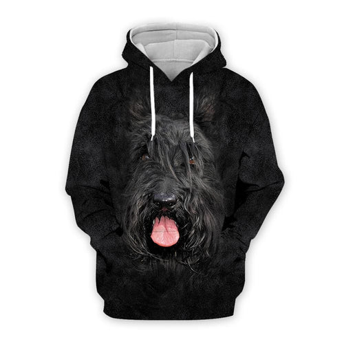 Schnauzer Black Cute Unisex 3d Hoodie