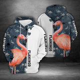 Flamingo Lover White Camo Best Unisex 3d Hoodie