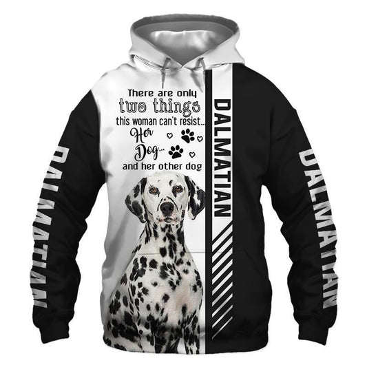 Dalmatian Black And White Cool Unisex 3d Hoodie