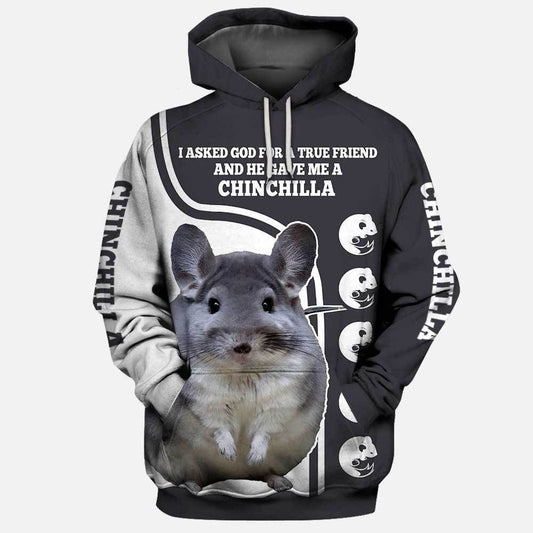 Chinchilla Grey Cute Unisex 3d Hoodie