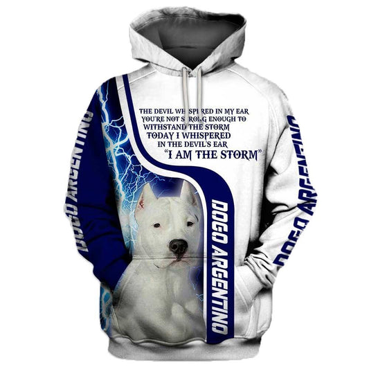 Dogo Argentino Blue Amazing Unisex 3d Hoodie