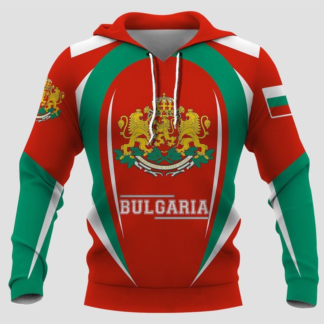 Bulgaria Coat Of Arms Awesome Unisex 3d Hoodie