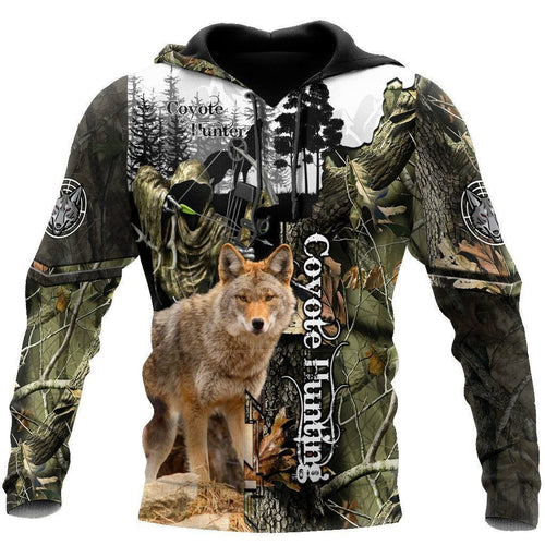 Coyote Hunting Camouflage Awesome Unisex 3d Hoodie All Over Print
