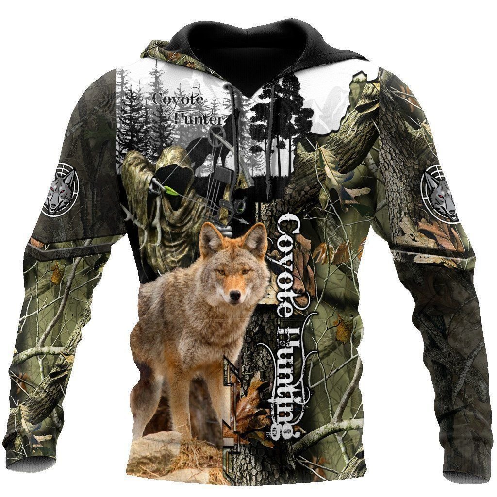 Coyote Hunting Camouflage Awesome Unisex 3d Hoodie All Over Print