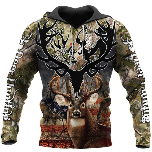 Deer Hunting Camouflage Awesome Unisex 3d Hoodie