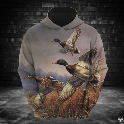 Duck Hunting Cream Unisex 3d Hoodie