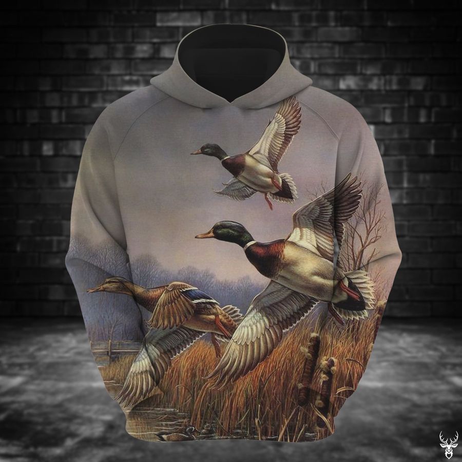 Duck Hunting Cream Unisex 3d Hoodie