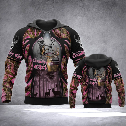 Country Girl Camouflage Awesome Unisex 3d Hoodie All Over Print