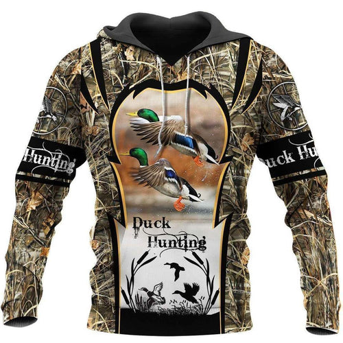 Duck Hunting Mallard Camo Unisex 3d Hoodie