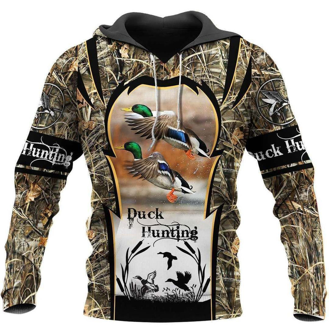 Duck Hunting Mallard Camo Unisex 3d Hoodie