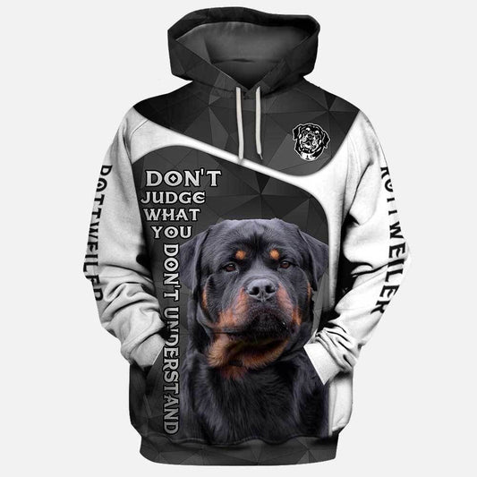 Rottweiler Gray Best Unisex 3d Hoodie