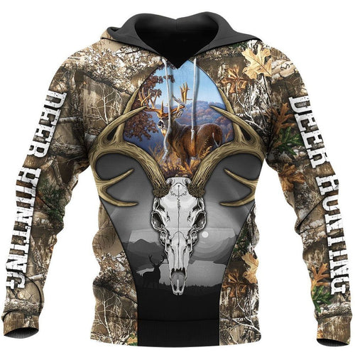 Deer Hunting Camo Unisex 3d Hoodie