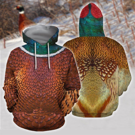 Pheasant Cover Prints Pullover Unisex 3d Hoodie