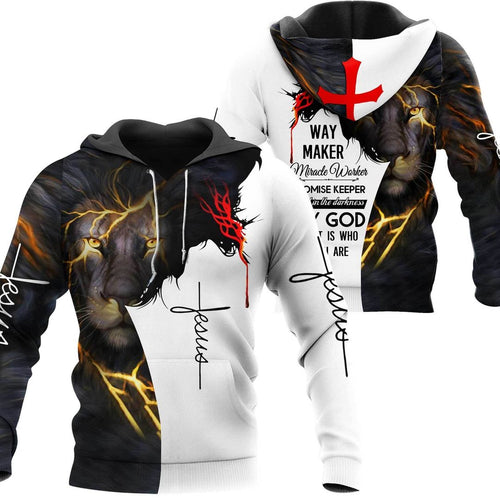 Christian Jesus Black And White Cool Unisex 3d Hoodie