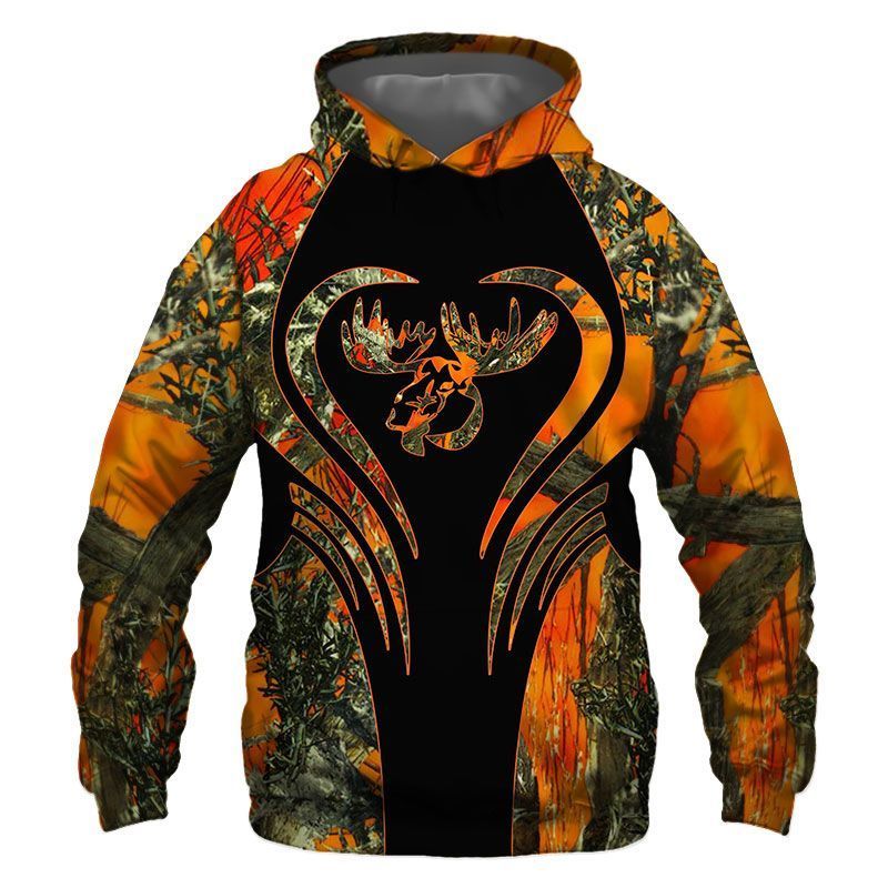 Country Girl Moose Camouflage Awesome Unisex 3d Hoodie