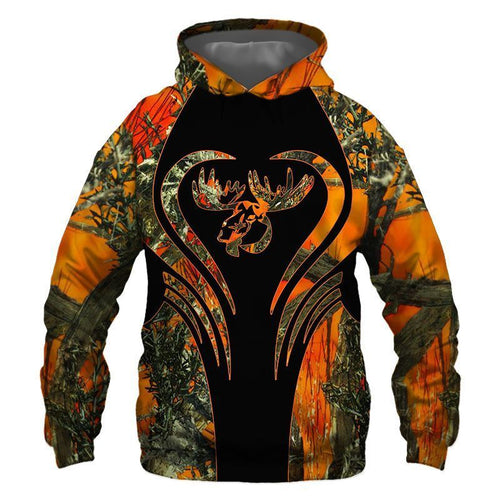 Country Girl Moose Camouflage Awesome Unisex 3d Hoodie