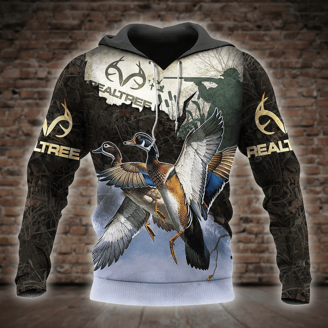 Duck Hunting Camo Awesome Unisex 3d Hoodie
