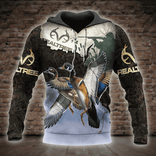 Duck Hunting Camo Awesome Unisex 3d Hoodie