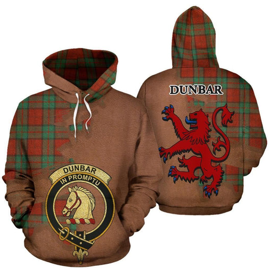 Dunbar Ancient Clan Crest Tartan Unisex 3d Hoodie
