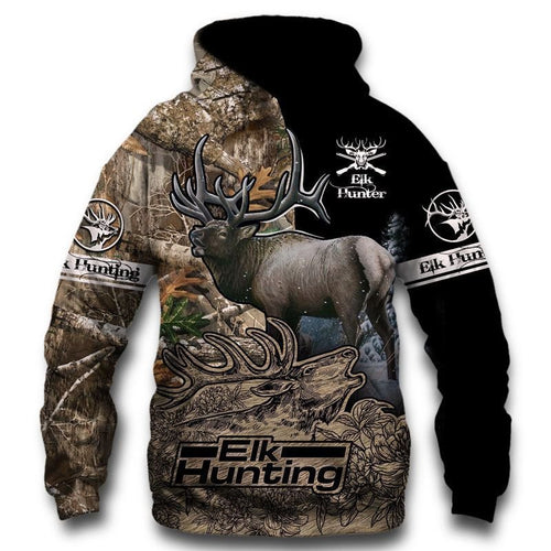 Elk Hunter Camouflage Youth Unisex 3d Hoodie