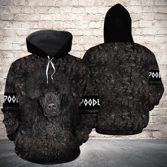 Poodle Black Best Unisex 3d Hoodie