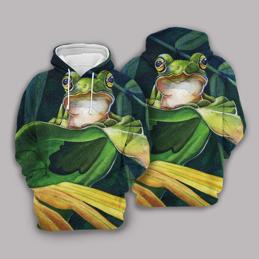 Frog Green Graphic Unisex 3d Hoodie