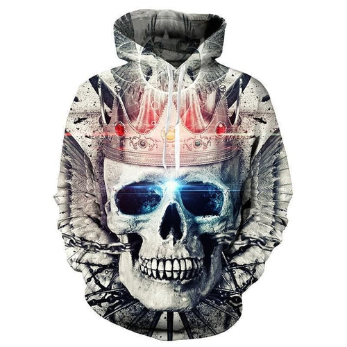 Royal Skull Cool Unisex 3d Hoodie