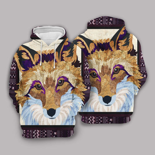 Fox Art Painting Pullover Unisex 3d Hoodie