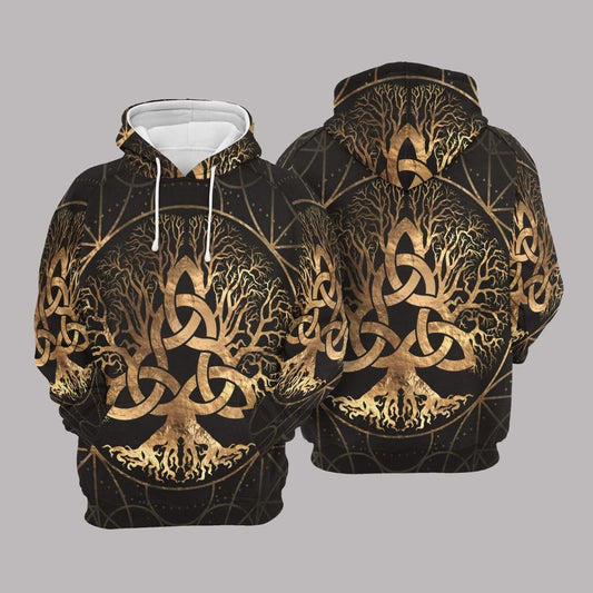 Celtic Tree Of Life Unisex 3d Hoodie All Over Print