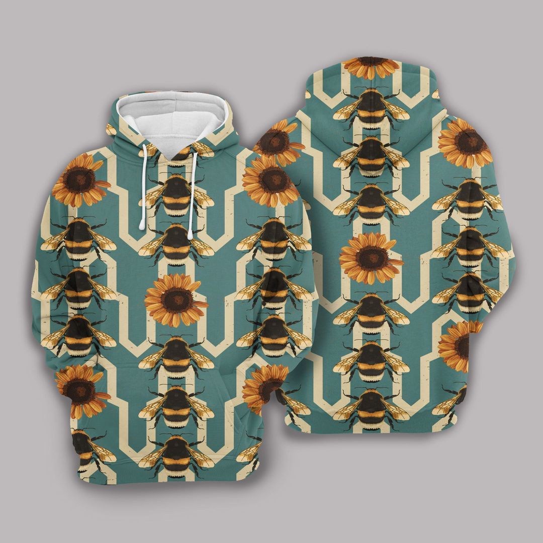 Bee Unisex 3d Hoodie All Over Print