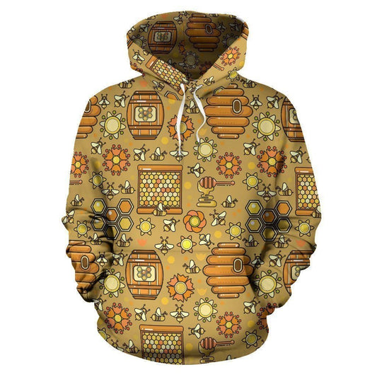 Honey Bee Unisex 3d Hoodie All Over Print