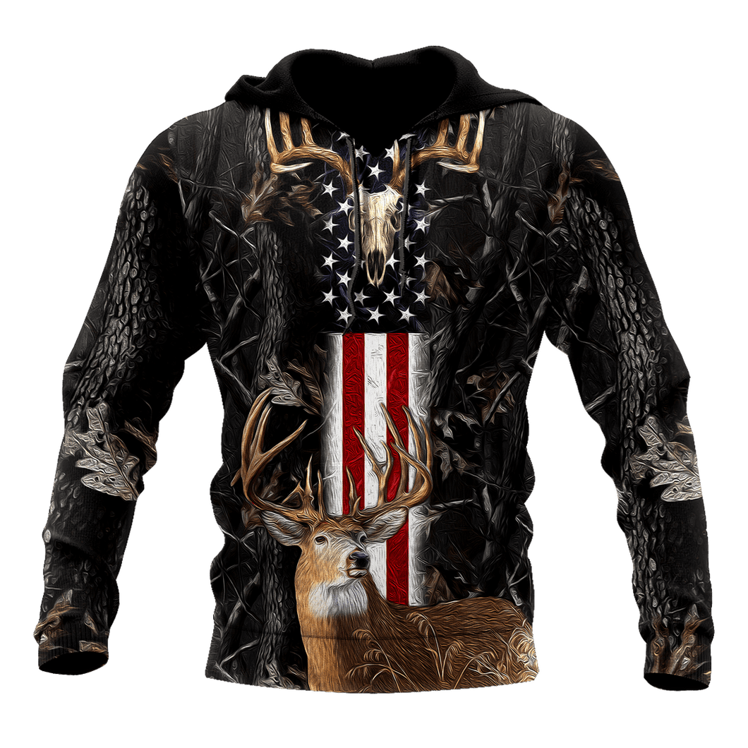 Whitetail Hunter Camouflage Awesome Unisex 3d Hoodie