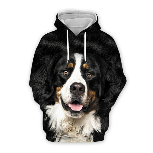 Bernese Mountain Dog Cute Design Unisex 3d Hoodie