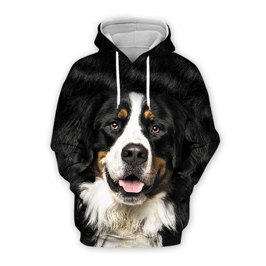 Bernese Mountain Dog Cute Design Unisex 3d Hoodie