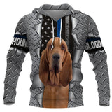 Bloodhound K Police Dog Grey Best Design Unisex 3d Hoodie