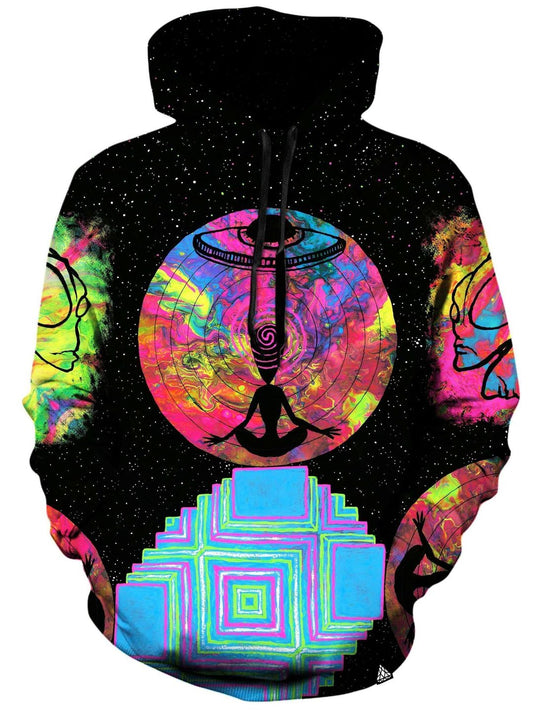 Alien Meditate Unisex 3d Hoodie All Over Print