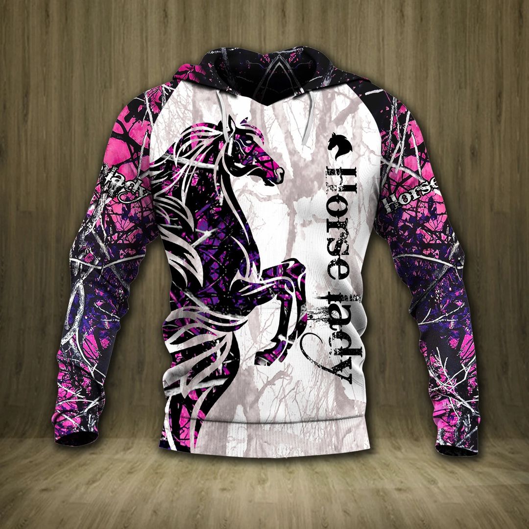 Horse Muddy Girl Unisex 3d Hoodie All Over Print