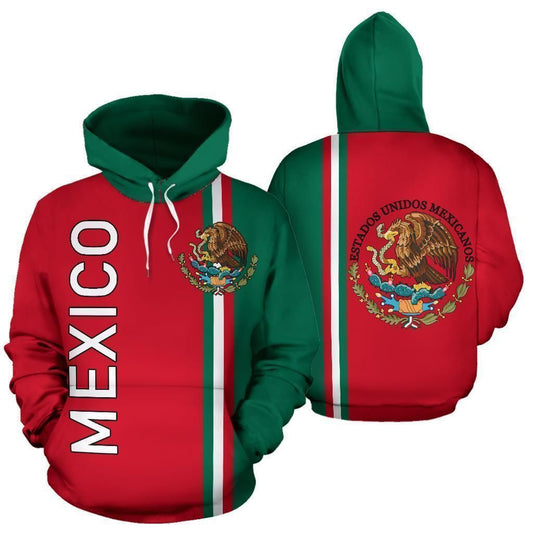 Mexico All Over Unisex 3d Hoodie