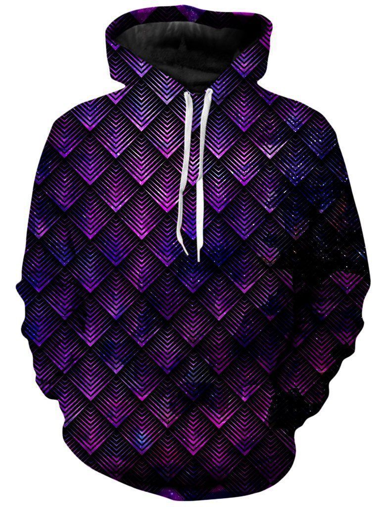 Galactic Dragon Scale Purple Unisex 3d Hoodie