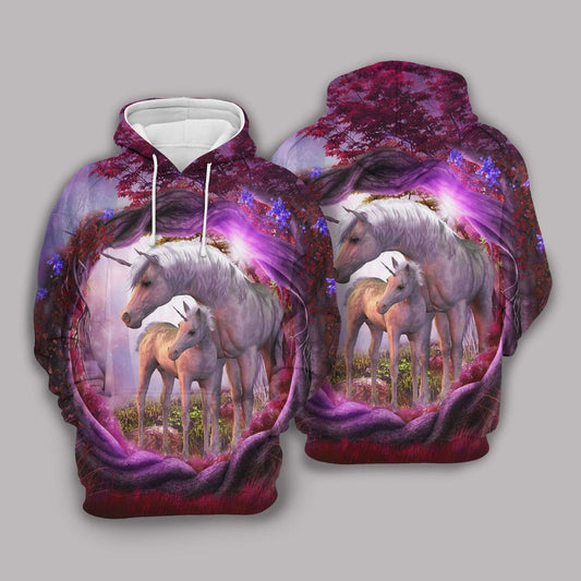 Hippie Unicorn Unisex 3d Hoodie All Over Print