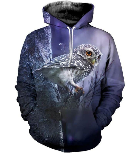 Owl Owl The Time Unisex 3d Hoodie