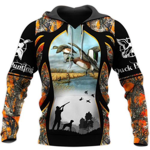 Duck Hunting Camo Unisex 3d Hoodie