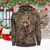 Fox Fox Hunting Unisex 3d Hoodie