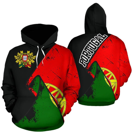 Portugal Special Grunge Flag Pullover Unisex 3d Hoodie