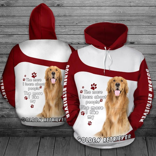 Golden Retriever Unisex 3d Hoodie