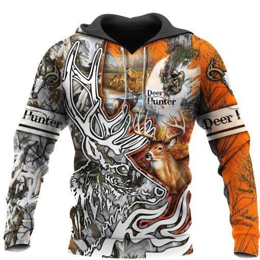 Deer Hunting Camo Unisex 3d Hoodie