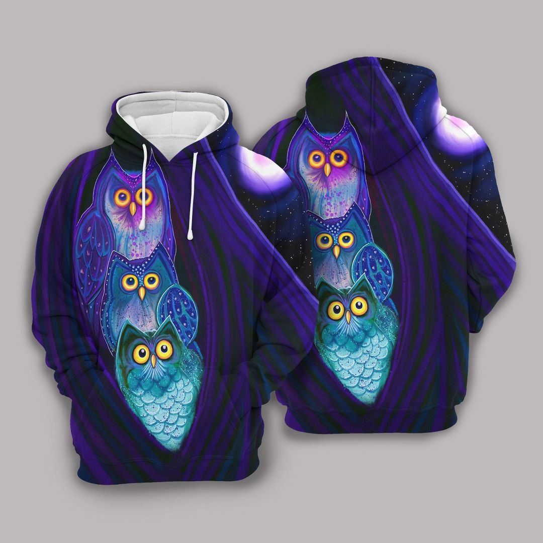 Owl Unisex 3d Hoodie All Over Print