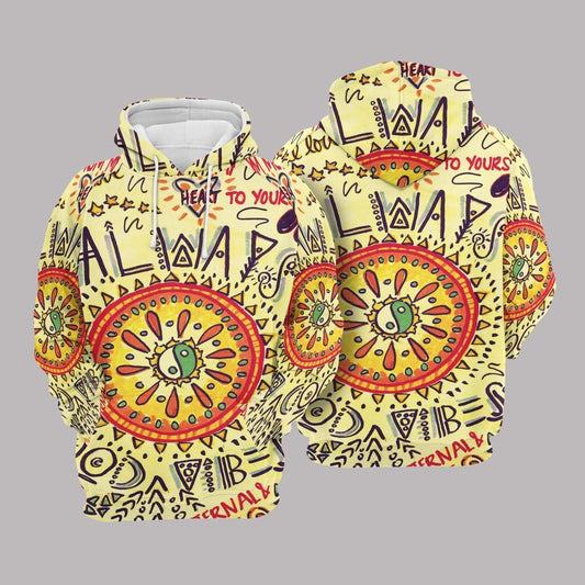 Hippie Unisex 3d Hoodie All Over Print